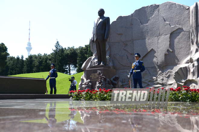 Azerbaijan marks 93rd birthday anniversary of National Leader Heydar Aliyev. Azerbaijan, Baku, 10 May 2016 